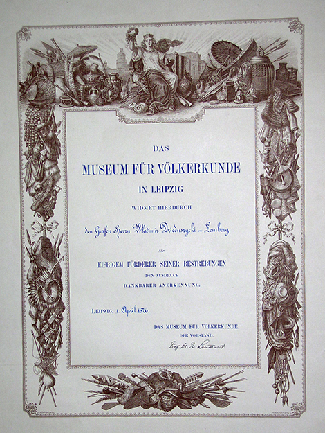 Diplomas Das Museum für Vöklerkunde in Leipzig