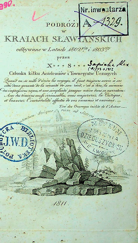 Podróże w krajach Słowiańskich odbywane w Latach 1802 i 1803 / przez [Sapieha Alex]. 1811